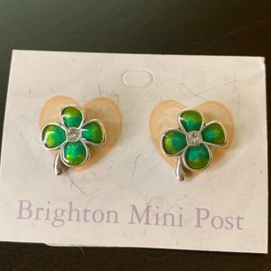 Brighton Mini Post Shamrock earrings